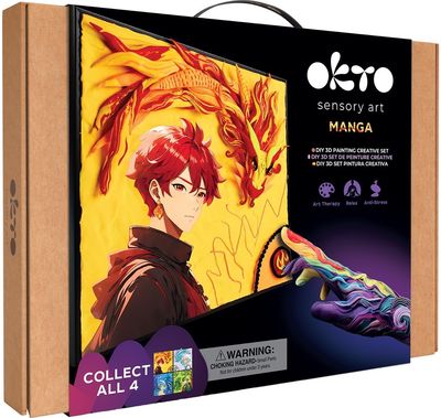 Kūrybinis 3D modelinio rinkinys OKTO MANGA 30x40 cm Fire