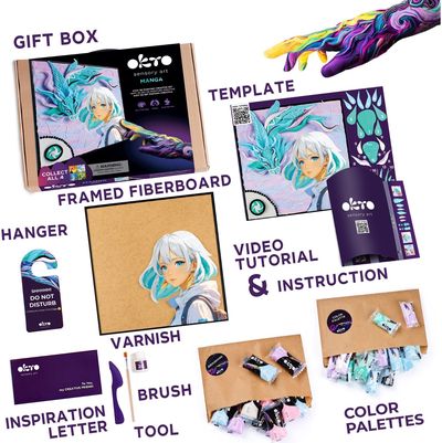 Kūrybinis 3D modelinio rinkinys OKTO MANGA 30x40 cm Air