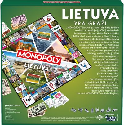 Stalo žaidimas MONOPOLY LIETUVA YRA GRAŽI