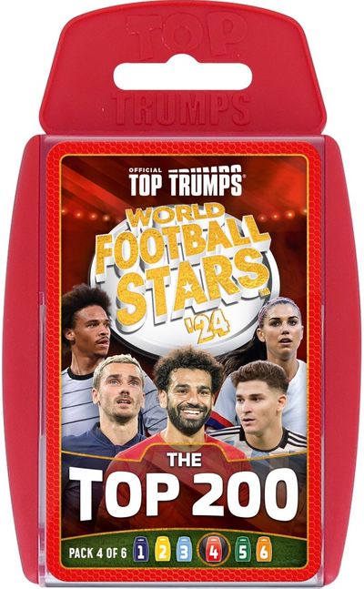 Kortelės TOP TRUMPS World Football Stars 200 Pack 4 (EN)