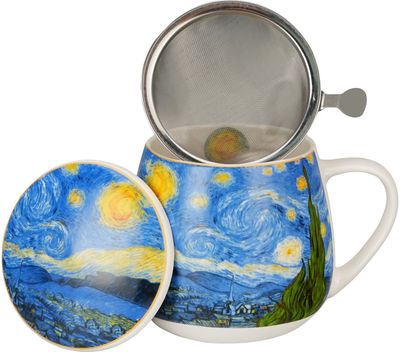 Puodelis su sieteliu STARRY NIGHT by Van Gogh, 430 ml