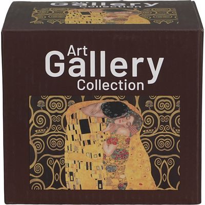 Puodelis su sieteliu THE KISS BROWN by Klimt, 430 ml