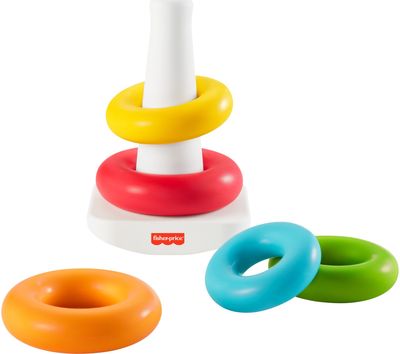 Lavinamasis žaislas FISHER-PRICE bokštelis eko pakuotėje – Supk ir statyk