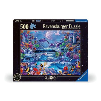 Dėlionė RAVENSBURGER Moonlit Magic, 500 det., šviečianti
