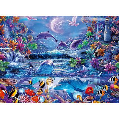 Dėlionė RAVENSBURGER Moonlit Magic, 500 det., šviečianti