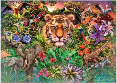 Dėlionė RAVENSBURGER Jungle Tiger, 1000 det.