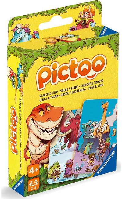 Kortų žaidimas RAVENSBURGER Pictoo Dino