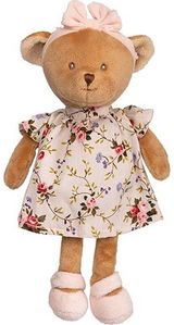 Pliušinis žaislas BUKOWSKI Meškutė BABY MELI, gėlėta, 15 cm