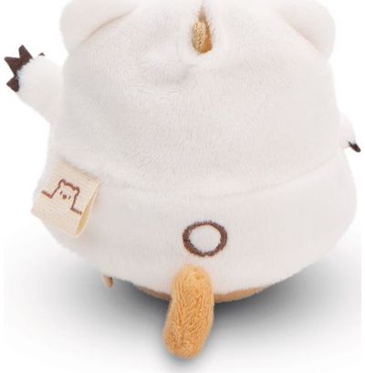 Pliušinis žaislas NICI Šuniukas HIRO, su burbuline arbata ir meškino kostiumu, 8 cm