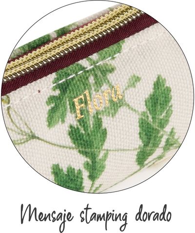 Penalas - pieštukinė MR BOTANICAL FLORA, baltas su gėlytėmis
