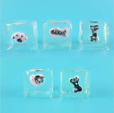 Antistresinis žaislas SQUEEZE ICE CUBE CAT PAW, 50 g. įv. rūšys