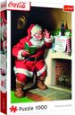 TREFL Dėlionė Coca-Cola: Santa by the fireplace, 1000 det.