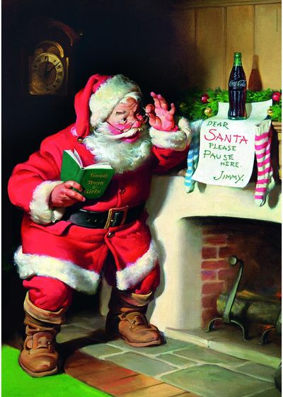 TREFL Dėlionė Coca-Cola: Santa by the fireplace, 1000 det.