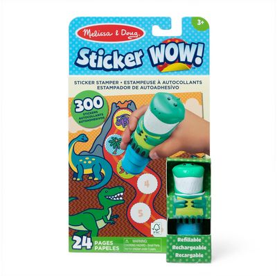 MELISSA & DOUG STICKER WOW! Veiklos knygelė Dinozauras