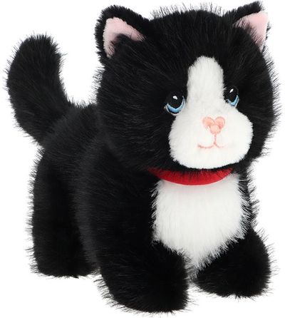 Pliušinis žaislas kačiukas KEEL TOYS Keeleco Pouncing Kitty Love, 18 cm, įv. rūšių