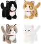 Pliušinis žaislas kačiukas KEEL TOYS Keeleco Pouncing Kitty Love, 18 cm, įv. rūšių