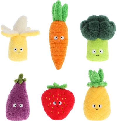 Pliušinis žaislas KEEL TOYS Fruits And Vegetables, 12 cm, įv. rūšių