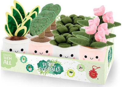 Pliušinis žaislas gėlių vazonėlis KEEL TOYS Plant Bobballs, 12 cm, įv. rūšių