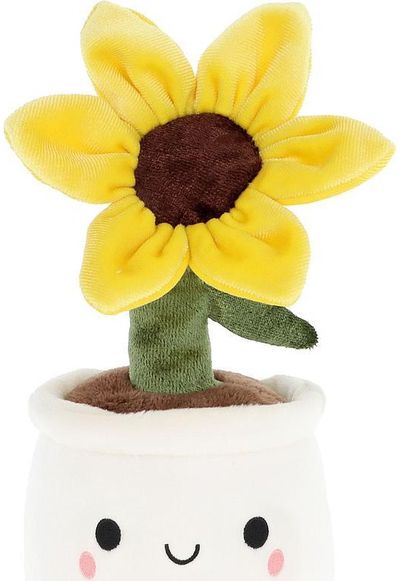Pliušinis žaislas gėlių vazonėlis KEEL TOYS Flower Bobballs, 12 cm, įv. rūšių