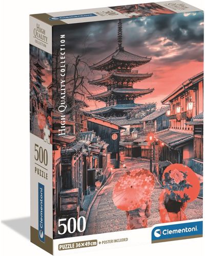Dėlionė CLEMENTONI Evening in Kyoto, kompaktiška dėž., 500 det.