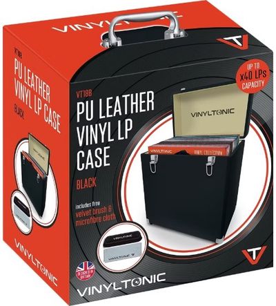 Vinilų dėžė VINYL TONIC PU leather LP Case Brown (with VT04A)