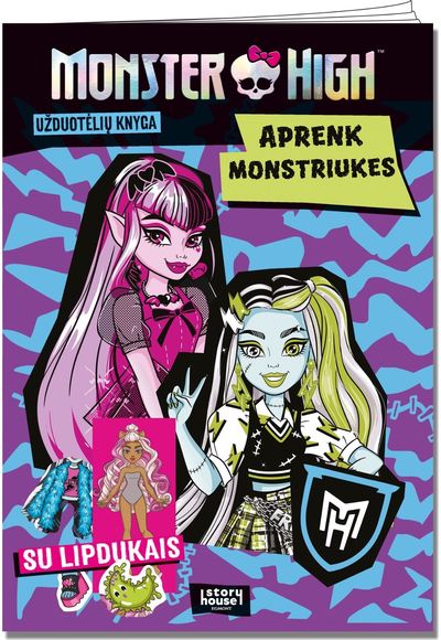 Monster High. Užduotėlės su lipdukais