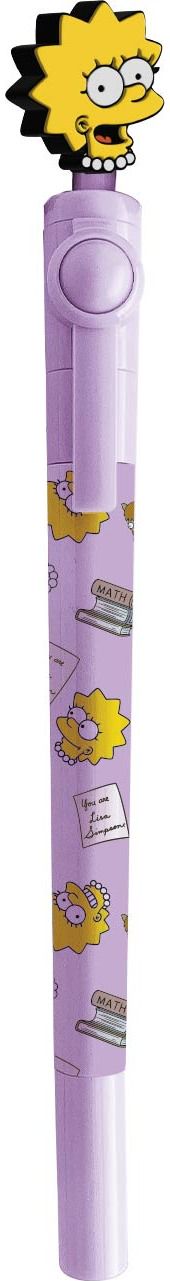 Gellinis rašiklis SIMPSONS LISA, rašo juodai, 0,38 mm, įv.dizainų