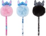 Ištrinamas rašiklis STITCH, pūkuotas, 0,5 mm, įv.rūšių, rašo mėlynai