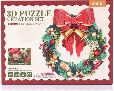 Modeliavimo rinkinys ROBOTIME Kalėdų vainikas