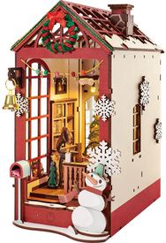 Modeliavimo rinkinys knygos intarpas ROBOTIME Christmas Indoor Scene