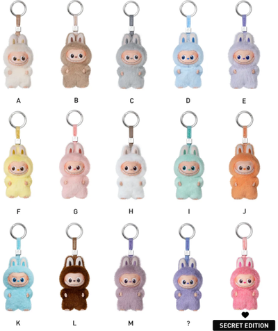 Kolekcinė pliušinė-vinilinė lėlė POP MART The Monsters Mini Labubu Pin For Love Series A-M, įv. rūšių