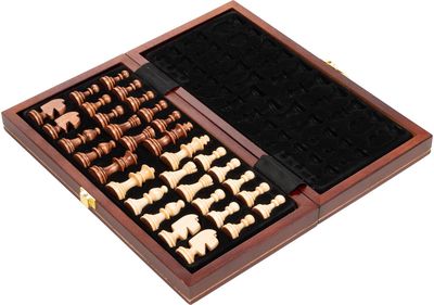 Šachmatai PHILOS laukas 30 mm, karalius 48 mm, su raidėmis ir skaičiais