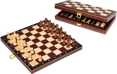 Šachmatai PHILOS laukas 30 mm, karalius 48 mm, su raidėmis ir skaičiais