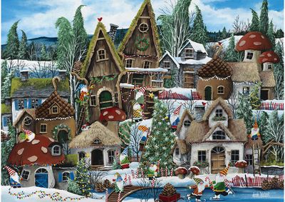 Dėlionė ALIPSON Gnome for the Holidays (Christmas), 1000 det.