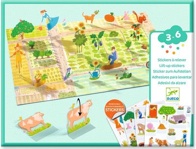 Lipdukai DJECO Lift-Up Stickers Farm