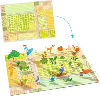 Lipdukai DJECO Lift-Up Stickers Farm