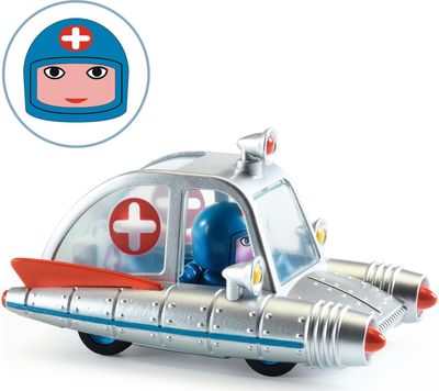Mašinėlė DJECO Crazy Motors Space Ambulance