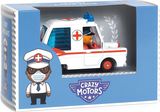 Mašinėlė DJECO Crazy Motors Hurry Ambulance