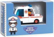 Mašinėlė DJECO Crazy Motors Hurry Ambulance