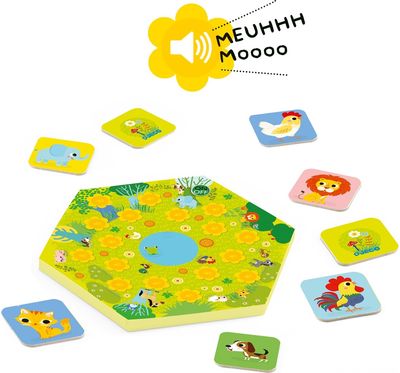 Stalo žaidimas DJECO Memo Meuh