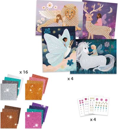 Kūrybinis mozaikos rinkinys DJECO Mosaic Kits The Enchanted World