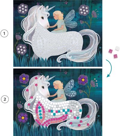 Kūrybinis mozaikos rinkinys DJECO Mosaic Kits The Enchanted World