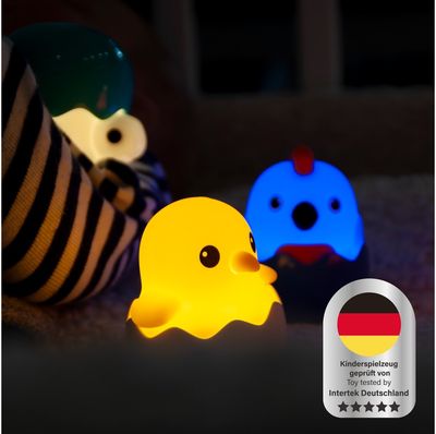 Paslaptingas gyvūnėlis kiaušinyje Eggy's Mistery Lights lemputė-pakabukas