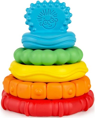 Įvairių tekstūrų kramtukas BABY EINSTEIN Stack & Teether