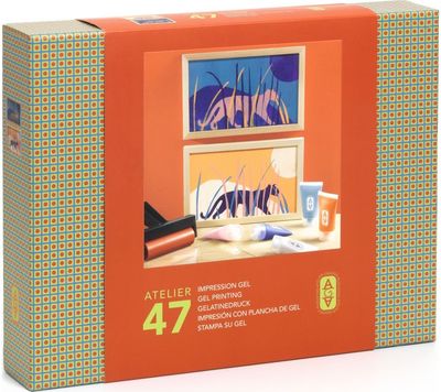 Kūrybinis rinkinys gelio spauda DJECO AGA Atelier 47 Gel Printing