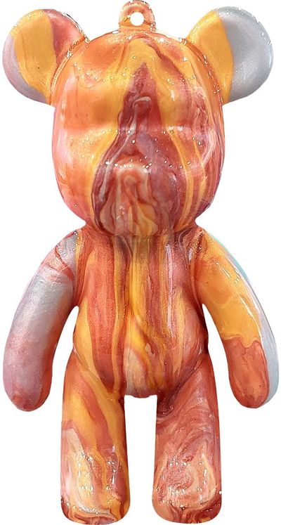 Kūrybinis rinkinys POUR PALZ DIY Mini dažų meškutis su pakabučiu, įv. rūšys