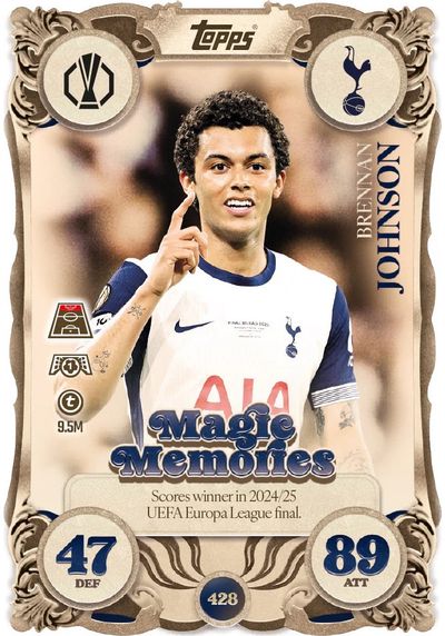 UEFA Champions League 2026 Match Attax kortelių papildymo rinkinys metalinėje dėžutėje, įv. rūšių