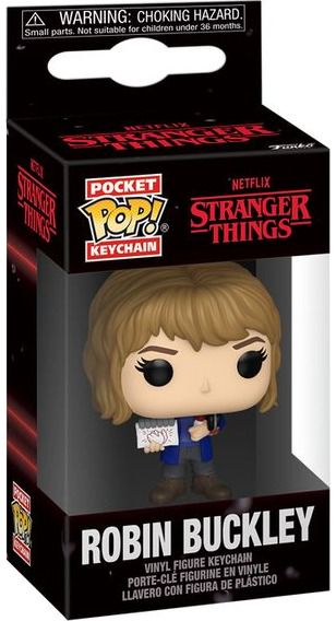 Vinilinė figūrėlė raktų pakabukas FUNKO POP! Stranger Things - Robin Buckley