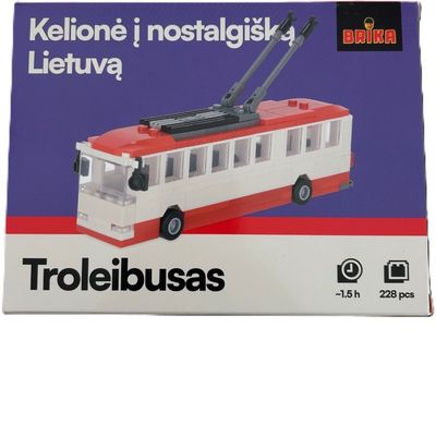 Konstravimo rinkinys BRIKA troleibusas