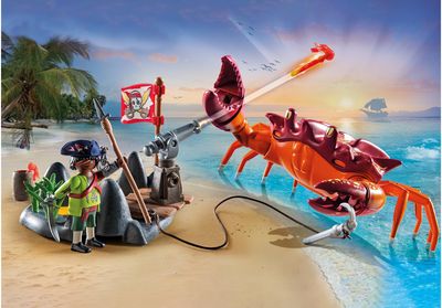 PLAYMOBIL PIRATES Rinkinys Kova su didžiuoju krabu 71532